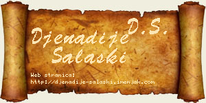 Đenadije Salaški vizit kartica